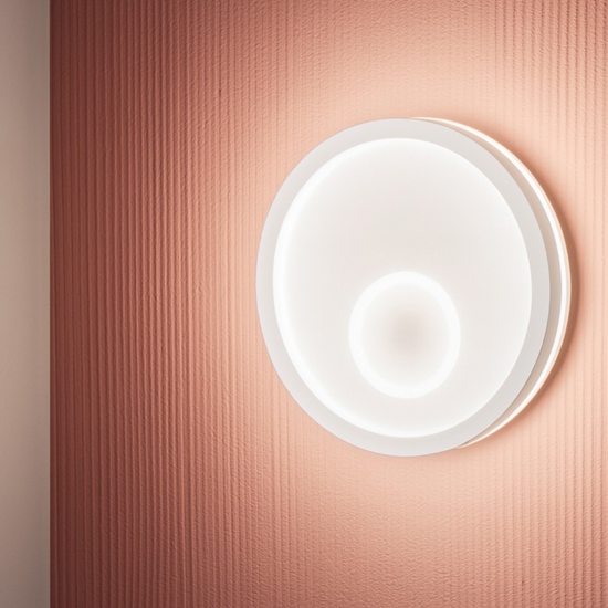 Melania applique da parete gea luce led 40w 4000k bianco