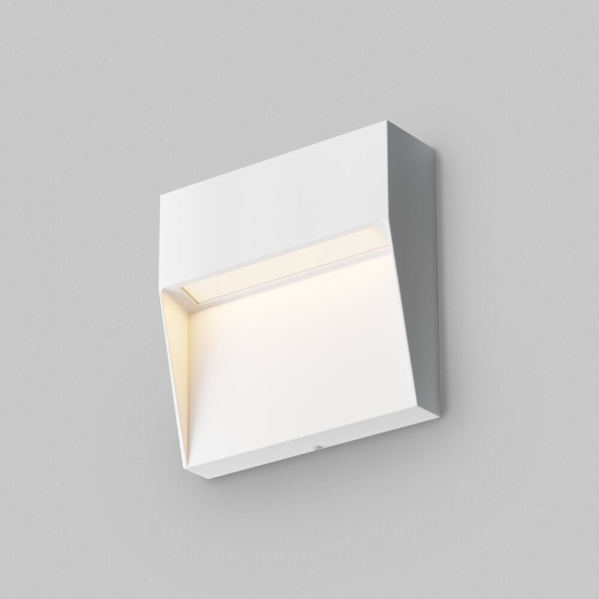 Maytoni mane segnapasso da esterno moderno bianco led 3000k ip54