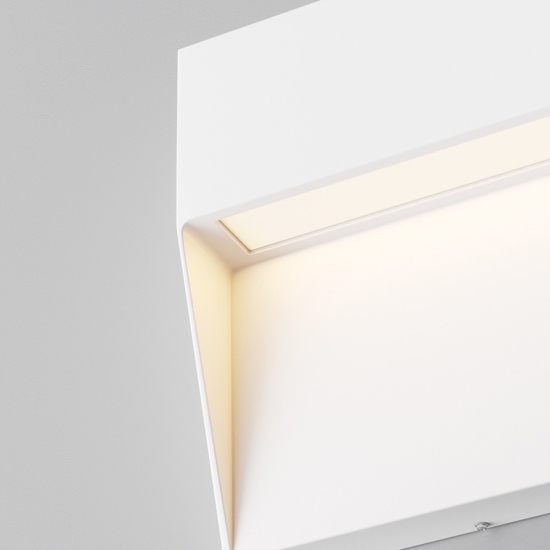 Maytoni mane segnapasso da esterno bianco moderno led 3000k ip54