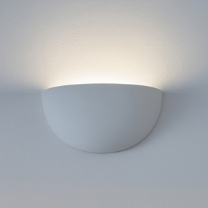 Isyluce applique in gesso bianco per interni