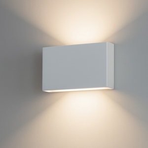 Applique bianco led 19w 3000k bi emissione box w2 linea light