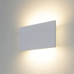 Applique led gesso cristaly 24w 3000k bianca rettangolare