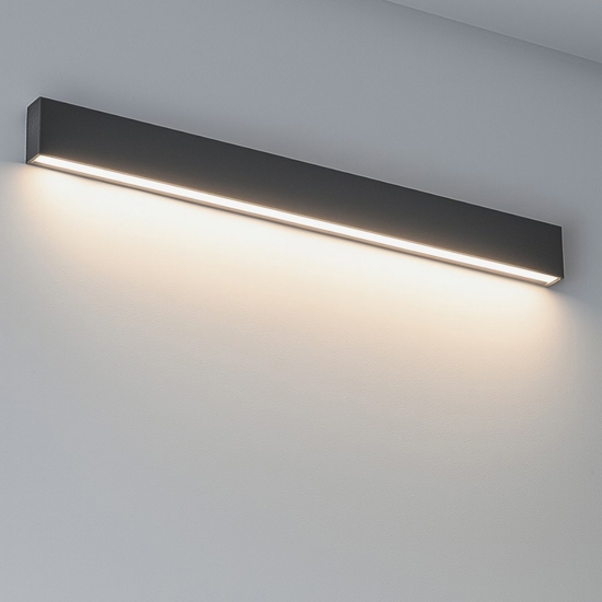 Linea light applique led 41w 3000k colore cemento box w1 mono emissione
