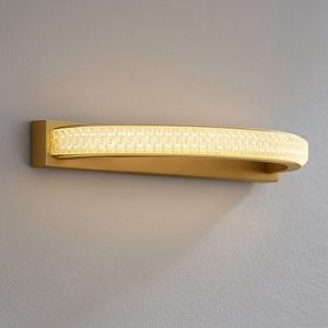 Applique led 3000k curvo oro design moderno
