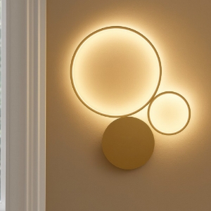 Plafoniera led 42w 3000k pois pl oro pc ondaluce