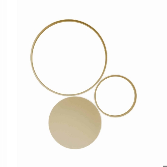 Plafoniera led 42w 3000k pois pl oro pc ondaluce
