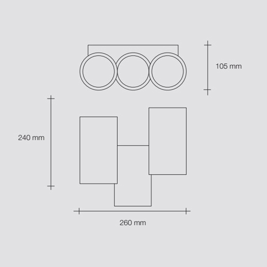 Applique di gesso bianca arta sforzin cilindri