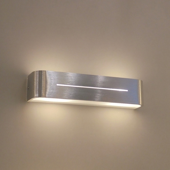 Posta ap2 lampada da parete orizzontale grigio ideal lux