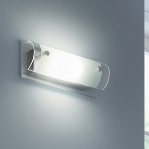 Tudor ap2 applique per interno vetro trasparente ideal lux