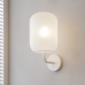 Applique da parete vetro bianco toplight tender