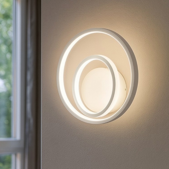 Ideal lux oz ap on-off bianco applique led 28w 3000k design moderna Ideal lux oz ap on-off bianco applique led 28w 3000k design moderna