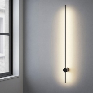 Ideal lux essence ap applique led 11w 3000k nero moderna