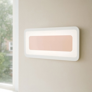 Antille s rame linea light applique vetro led 14w 3000k moderna