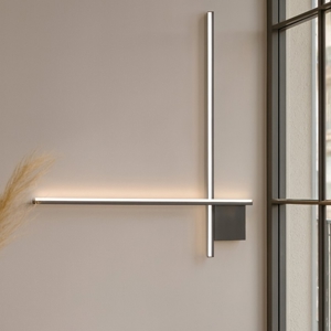 Applique moderna per interni nero led 21w 2700k dimmerabile