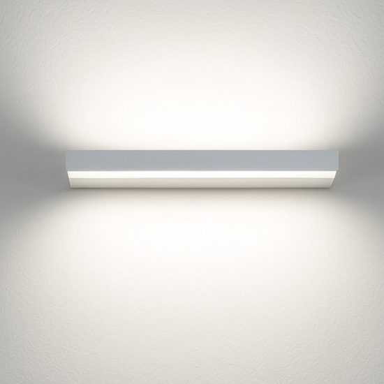 Applique bianca isyluce plate duplex moderna led 40w 3000k 4000k