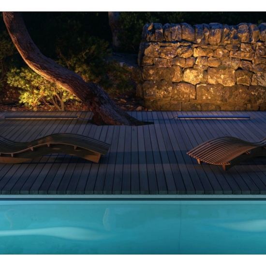 Maytoni lampada da esterno edge design minimal led 3000k ip65