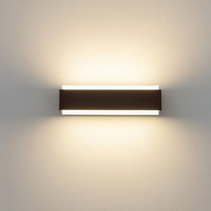 Top light applique bios dm marrone da parete led 12w 3000k 4000k