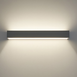 Applique da parete bios top light antracite rettangolare 24w