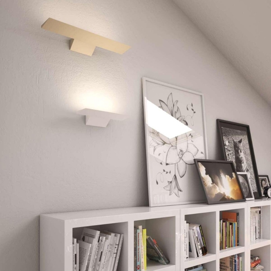 Applique da parete bianco led 18w 3000k 4000k top light tera