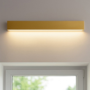 Applique led 28w 3000k mono emissione box w1 ottone linea light