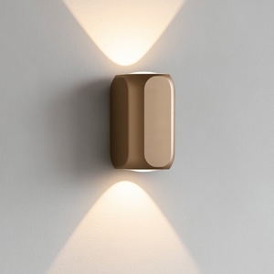 Applique moderna colore moca caffe led biemissione