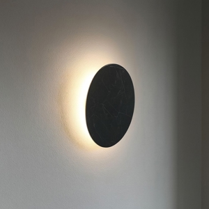 Applique moderna led 19w nero linea light gemini w2