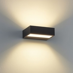 Linea light regolo applique nera led 3000k doppia emissione