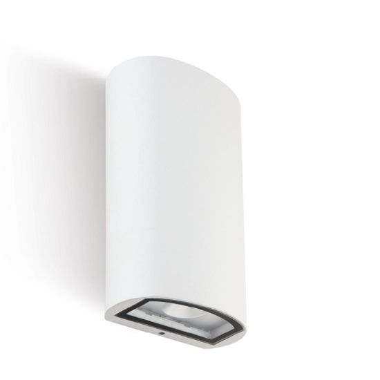 Applique da esterno moderno bianca led 20w 3000k