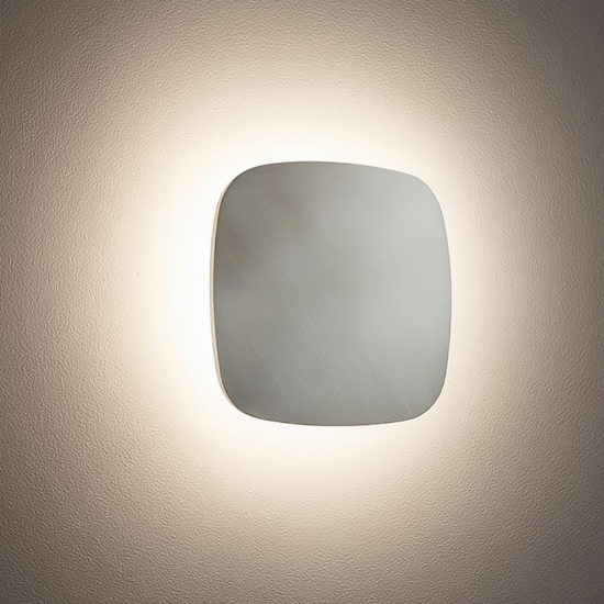 Gea luce step applique da parete led 20w 3000k quadrato moderno