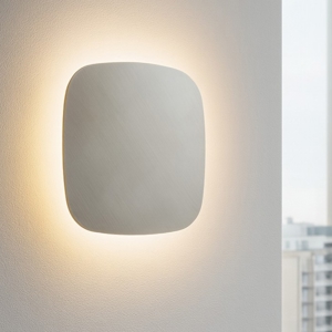 Gea luce step applique da parete di design led 45w 3000k quadrata