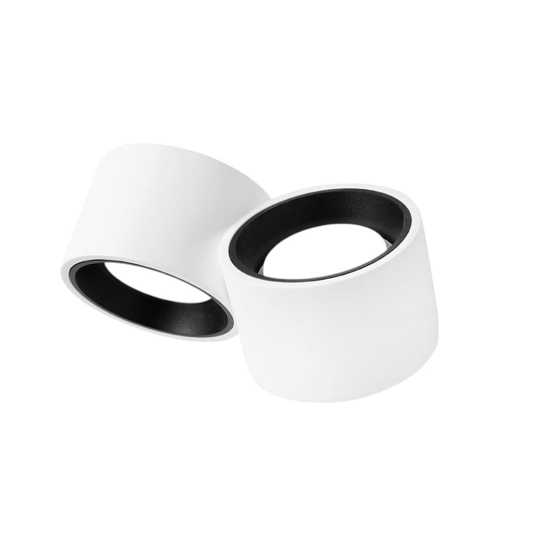 Sforzin applique da parete in gesso due luci nere