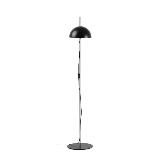 Lampada da terra industrial orientabile metallo nero per ufficio