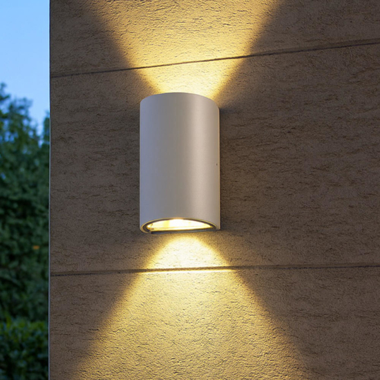 Applique per esterni led 12w 4000k bianca moderna ip54