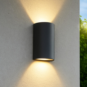 Visualizza i dettagli per Applique da esterno grafite biemissione luce led 12w 4000k Applique da esterno grafite biemissione luce led 12w 4000k