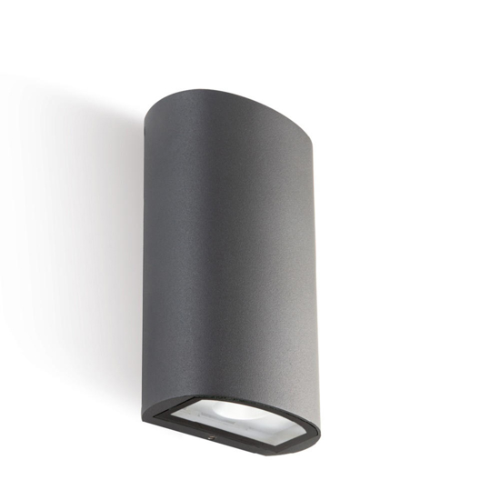 Applique biemissione per esterno grafite led 20w 4000k ip54