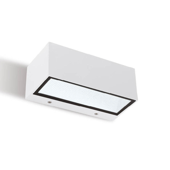 Applique per esterno bianca rettangolare led 24w 4000k