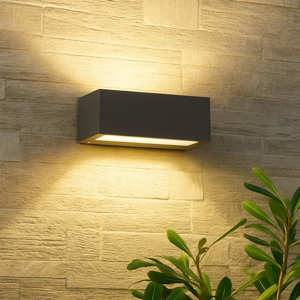 Applique rettangolare per esterno grafite led 36w 4000k