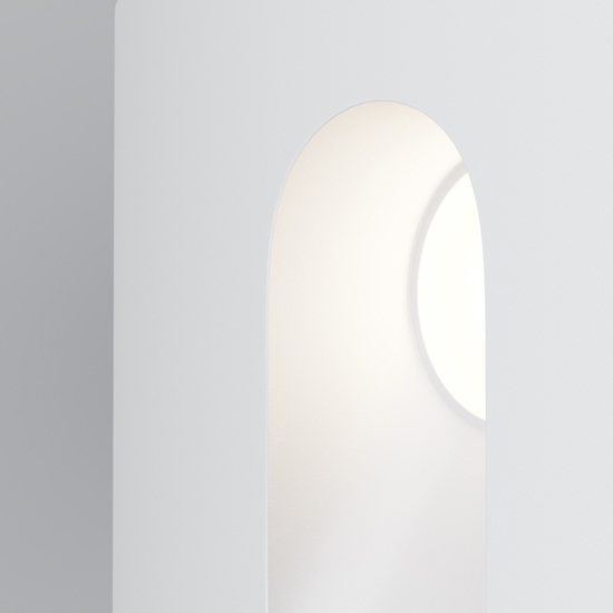 Maytoni via urbana segnapasso da esterno bianco moderno led 4000k ip54