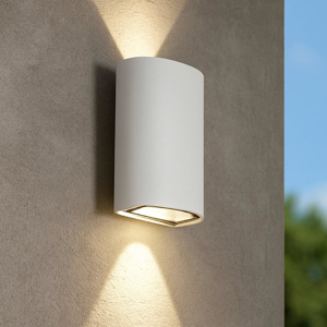 Applique bianca per esterno moderno led 12w 3000k ip54