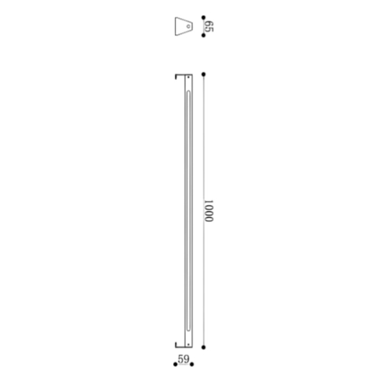 Maytoni edge lampada da esterno moderna led 3000k ip65