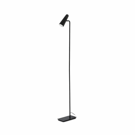 Lampade da terra design minimalista nera orientabile led 3000k