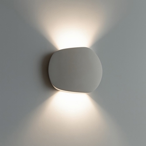 Applique a parete di cemento grigio design moderno tondo