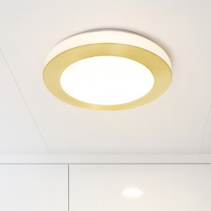 Eglo capri plafoniera da bagno colore oro led 3000k ip44