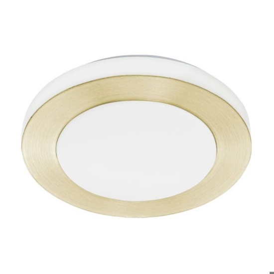 Eglo capri plafoniera da bagno colore oro led 3000k ip44
