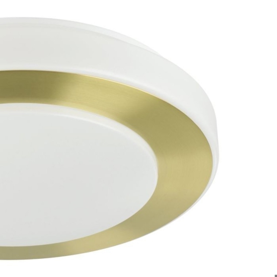 Eglo capri plafoniera da bagno colore oro led 3000k ip44