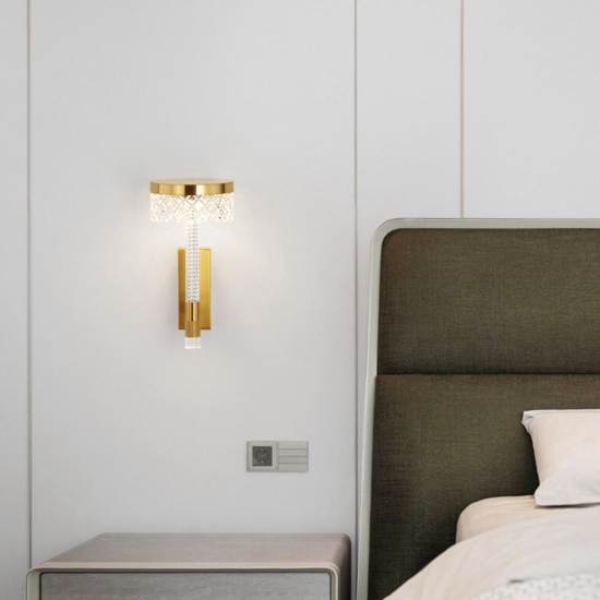Applique camera da letto contemporanea led 8w 3000k