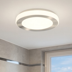 Eglo capri plafoniera da bagno circolare led 3000k ip44