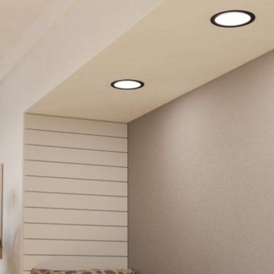 Eglo fueva 5 faretto da incasso per bagno minimal led 3000k ip44