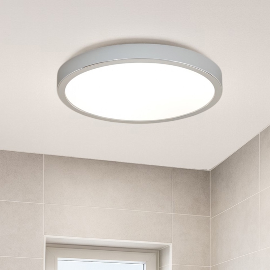 Eglo fueva 5 plafoniera da bagno colore cromo led 3000k ip44