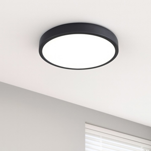 Eglo fueva 5 plafoniera tonda per bagno design minimal led 3000k ip44